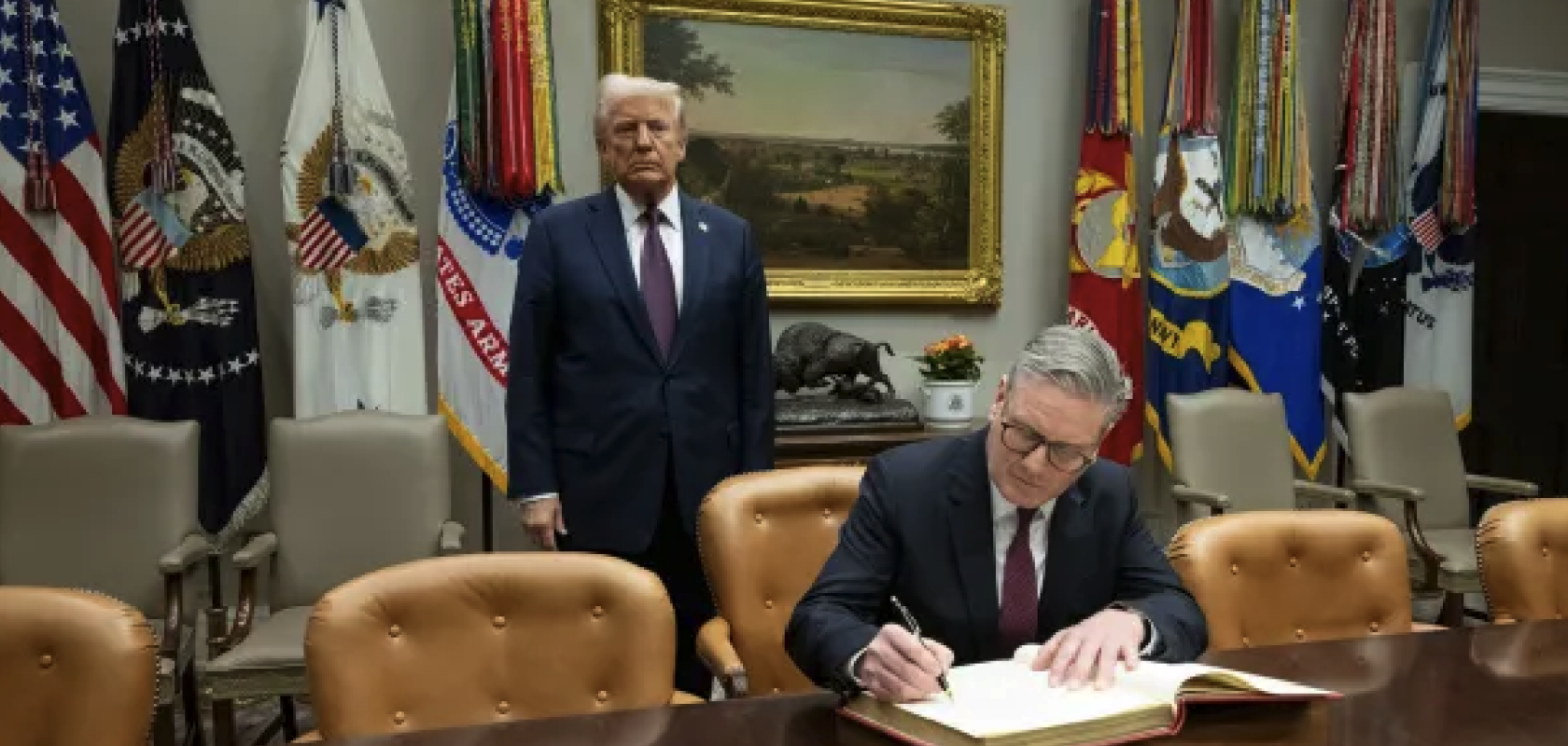 Donald Trump and Sir. Keir Starmer