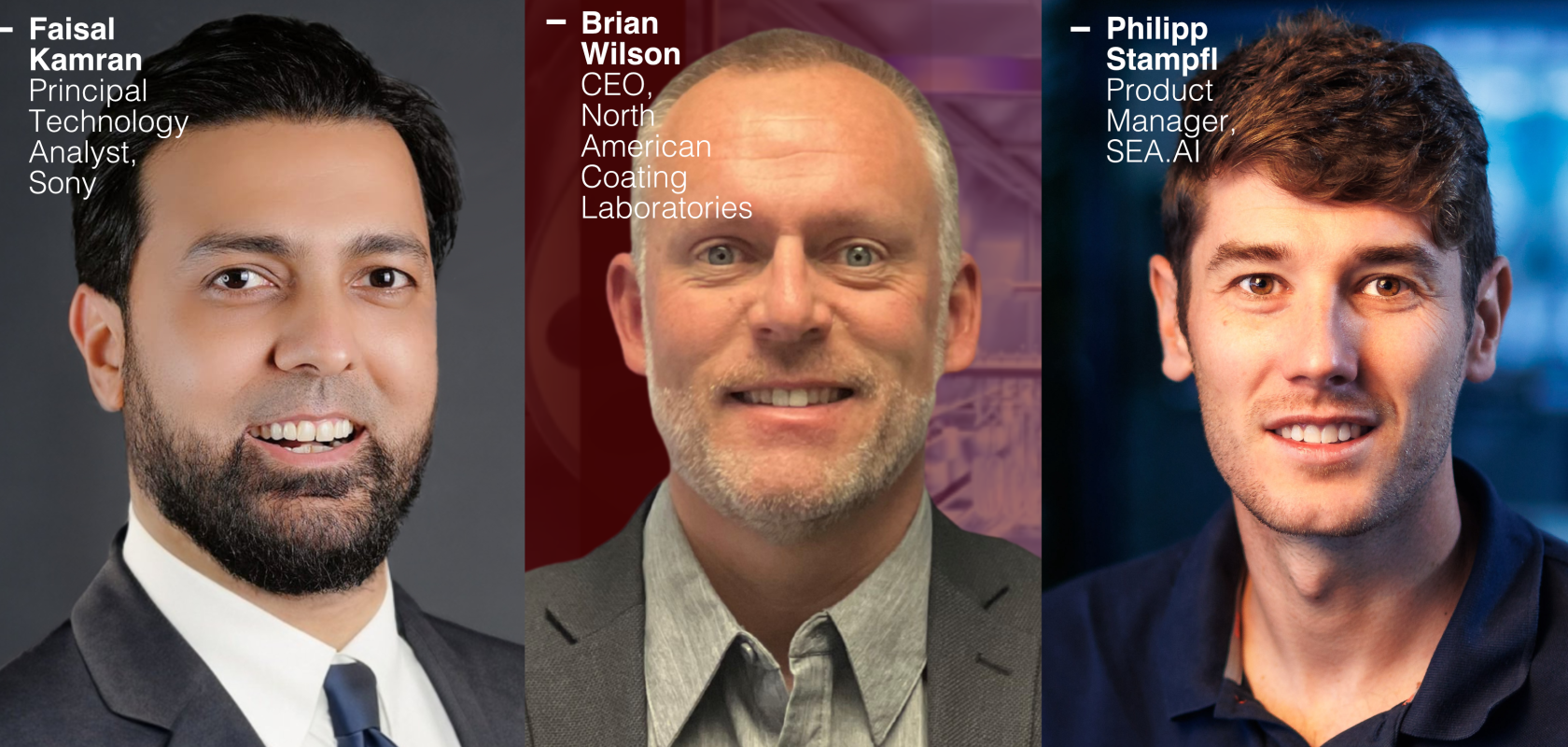 Faisal Kamran, Brian Wilson and Philipp Stampfl