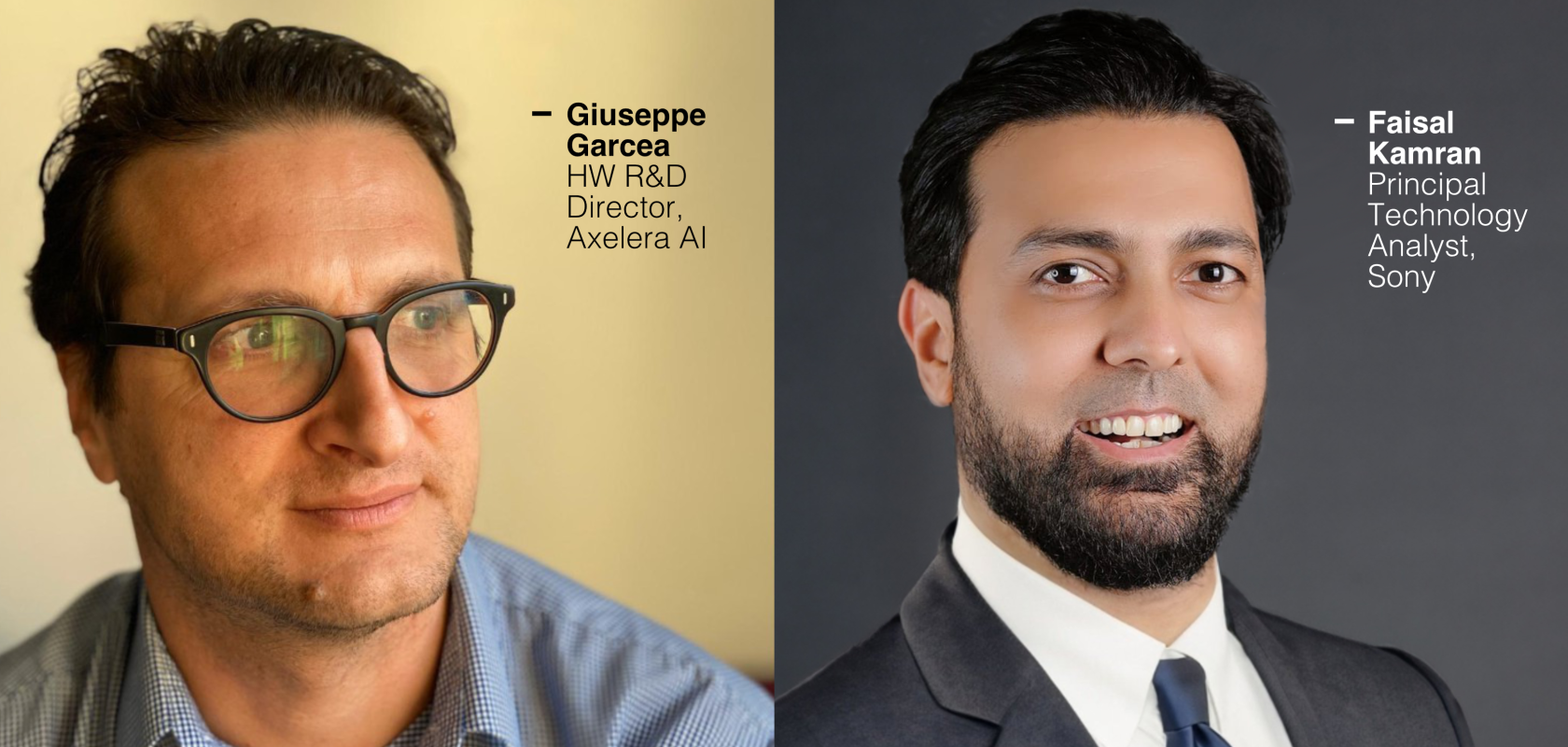 Giuseppe Garcea and Faisal Kamran