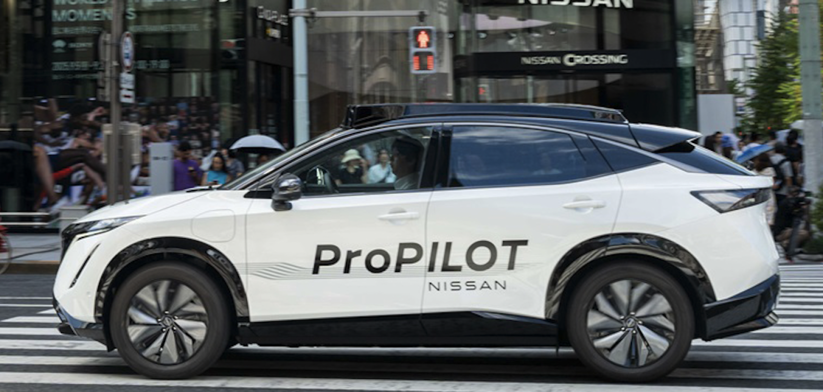 Nissan's ProPILOT-fitted Ariya prototype vehicle