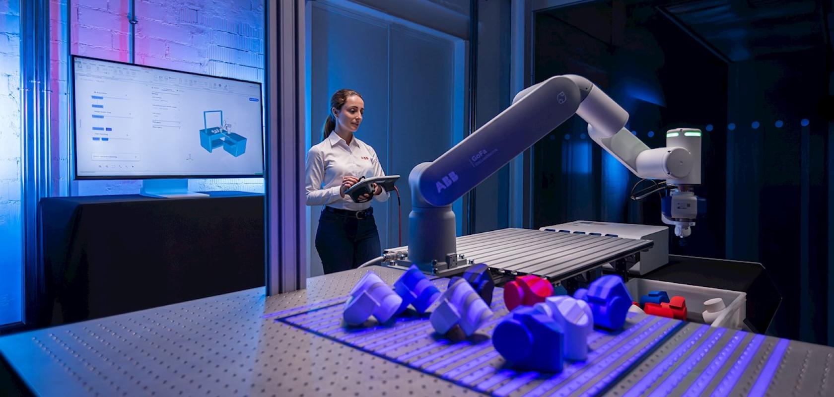 ABB Robotics robot with OmniCore EyeMotion
