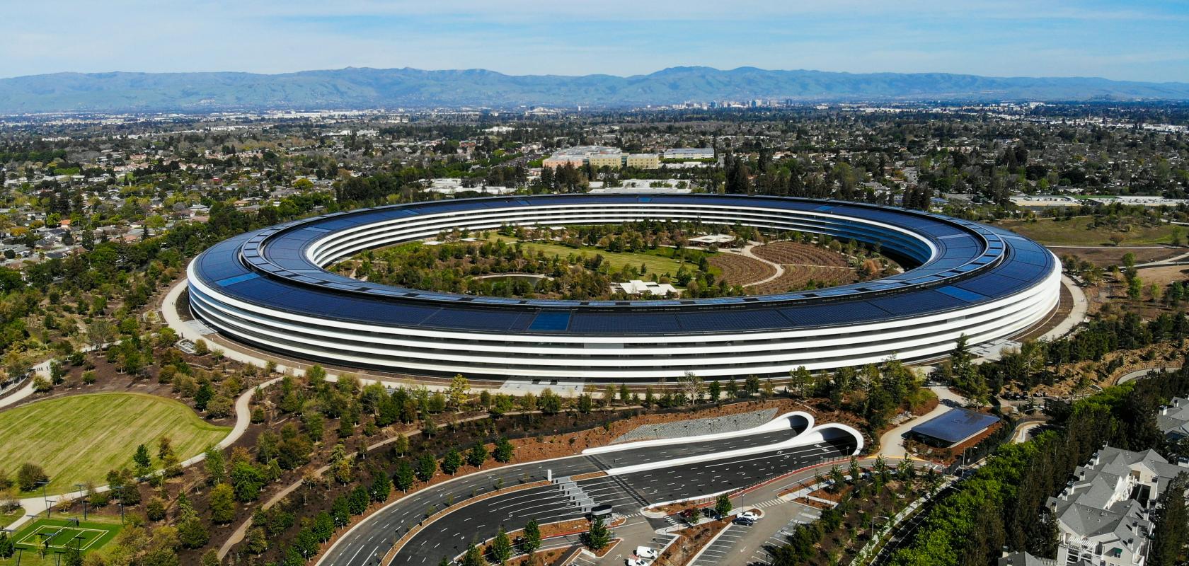 Apple's corporate headquarters at in Apple Park in Cupertino, California