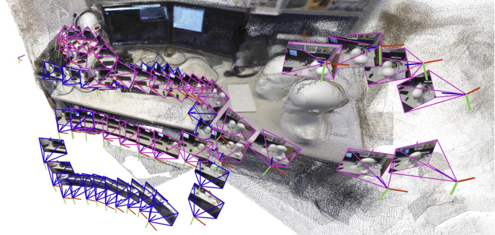 Full 3D map of an office cubicle