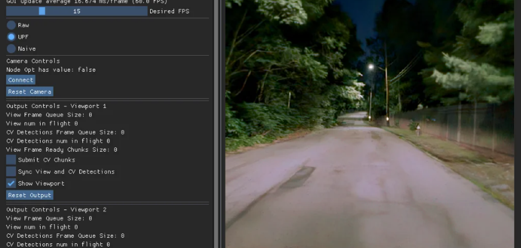 Real-time visualisation, capture and processing using Ubicept Toolkit