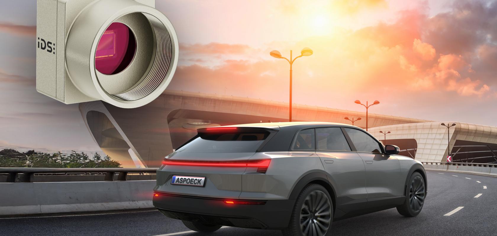 IDS uEye XCP camera and vehicle