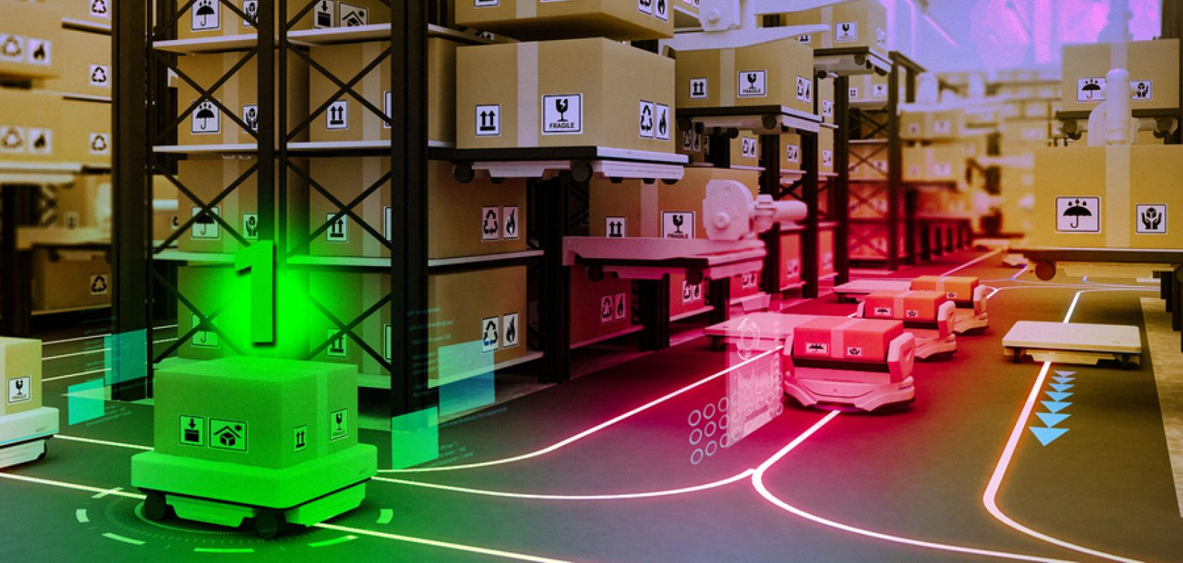 warehouse AMRs traffic