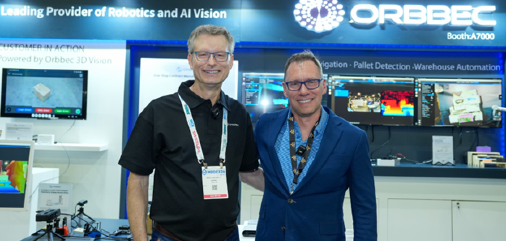Brad Suessmith, Robotics Sales Manager at Orbbec and Patrick Mondi, CEO of Thoro