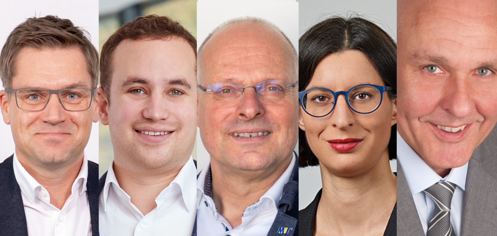 Kai Ströder, CTO at Basler; Jan Hartmann, Managing Partner at IDS Imaging; Olaf Munkelt, Managing Director at MVTec Software, Anne Wendel, Head of Machine Vision at the VDMA and Thomas Lübkemeier, General Manager at the EMVA