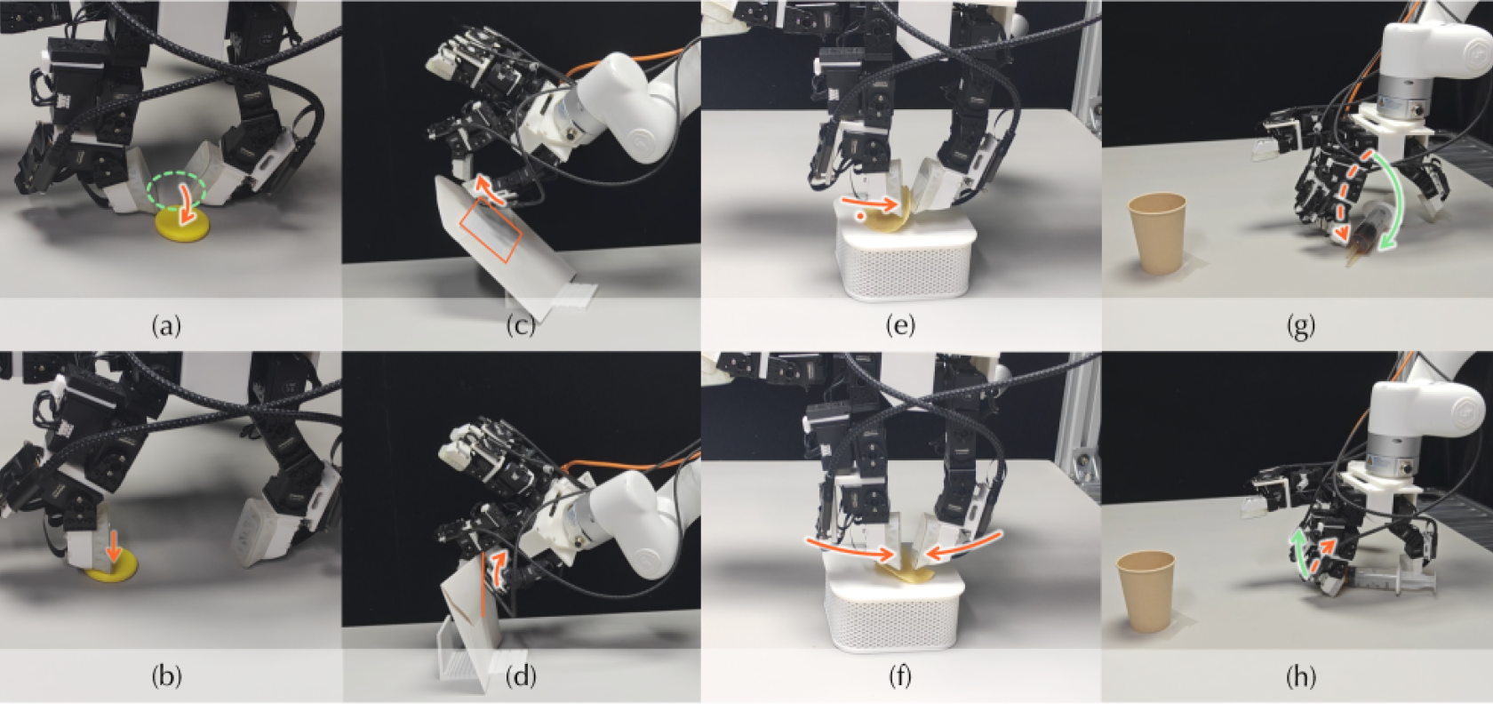 Representative failure cases for robot dextrous manipulation