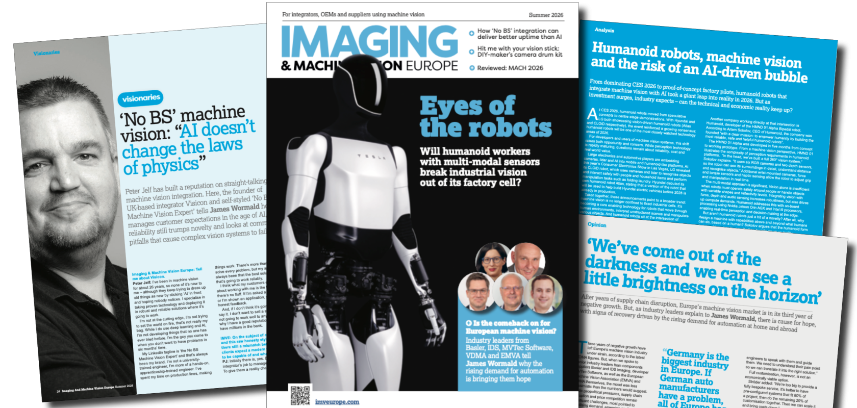 Imaging & Machine Vision Europe Summer 2026 Issue