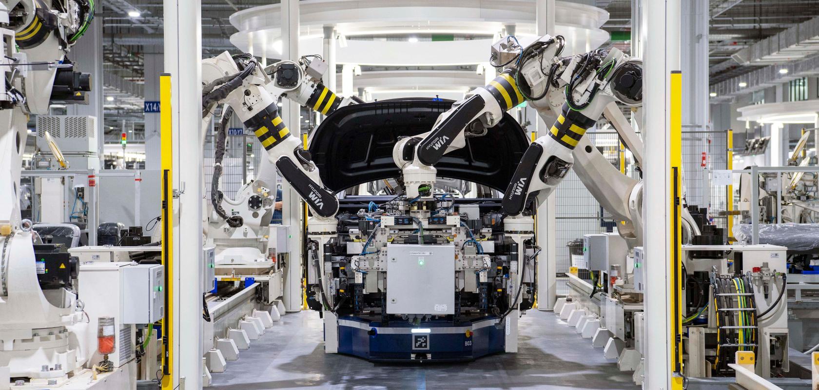 Vision-guided robotics on an automotive production line
