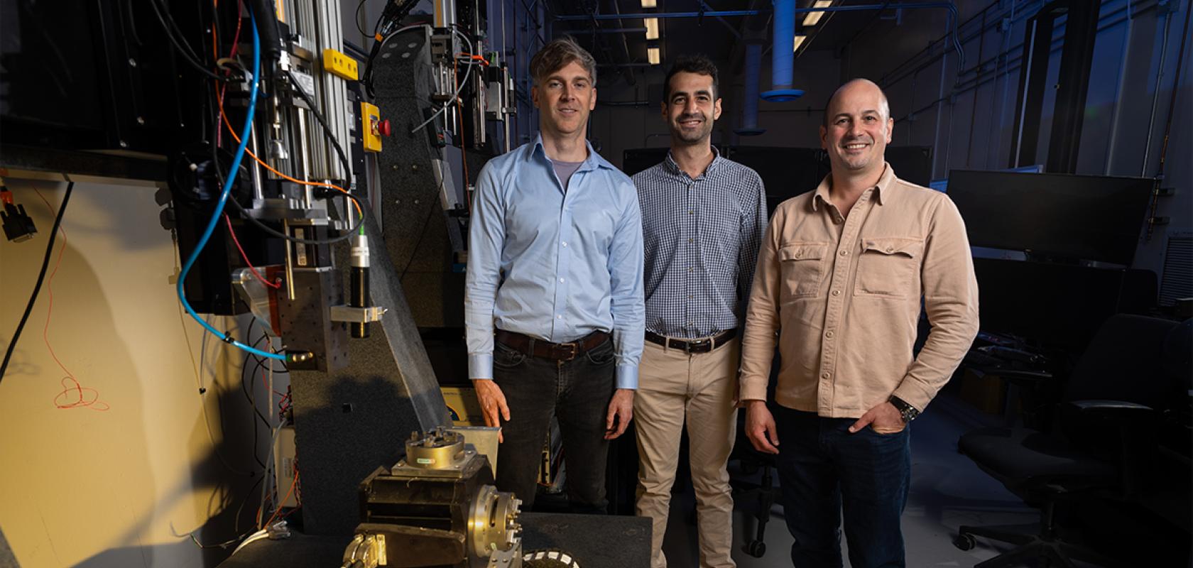 Research team and their AI vision system