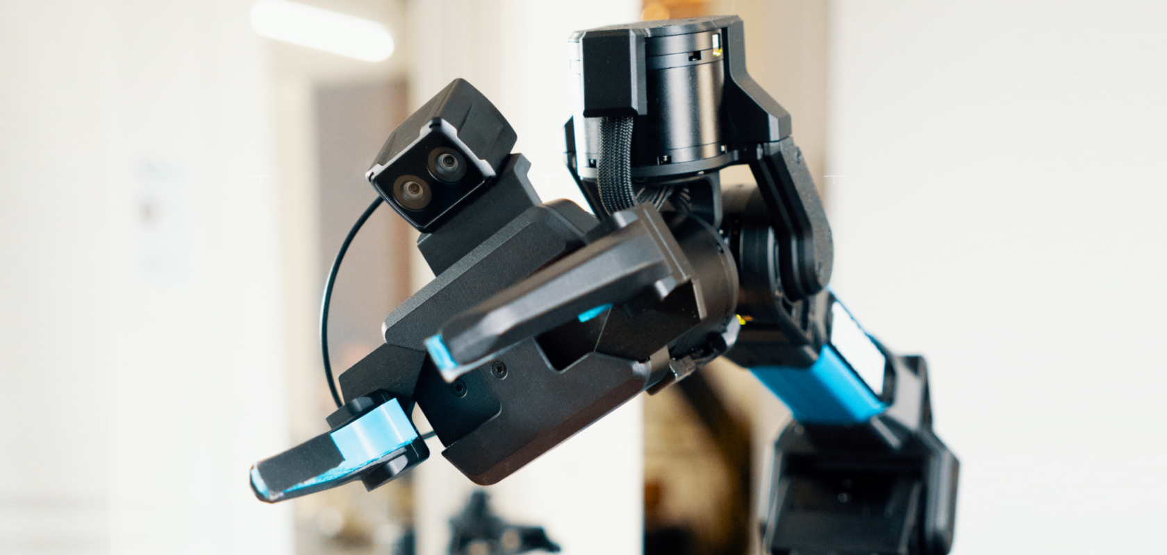 Trossen and Stereolabs Workbench Arm Close-Up with ZED X Nano Camera