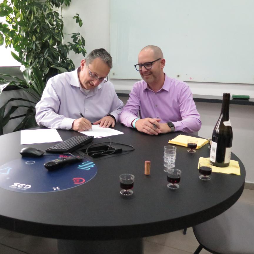 Kobi Zaushnizer, CEO of SCD and Oliver Grass, CEO of Assemblify