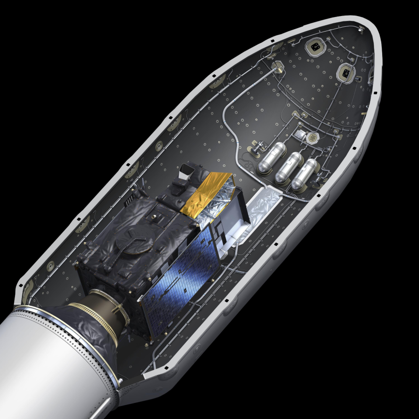 MTG-S1 and Sentinel-4 inside Falcon 9 