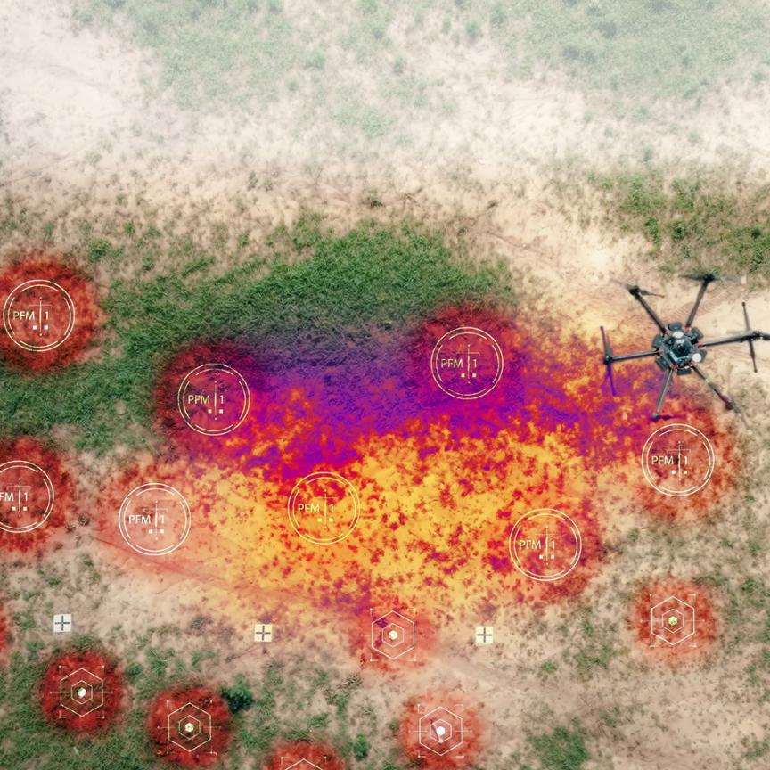 Machine learning detection with drones