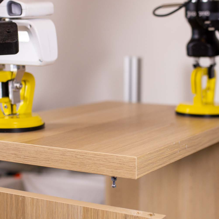 Flat-pack furniture assembly
