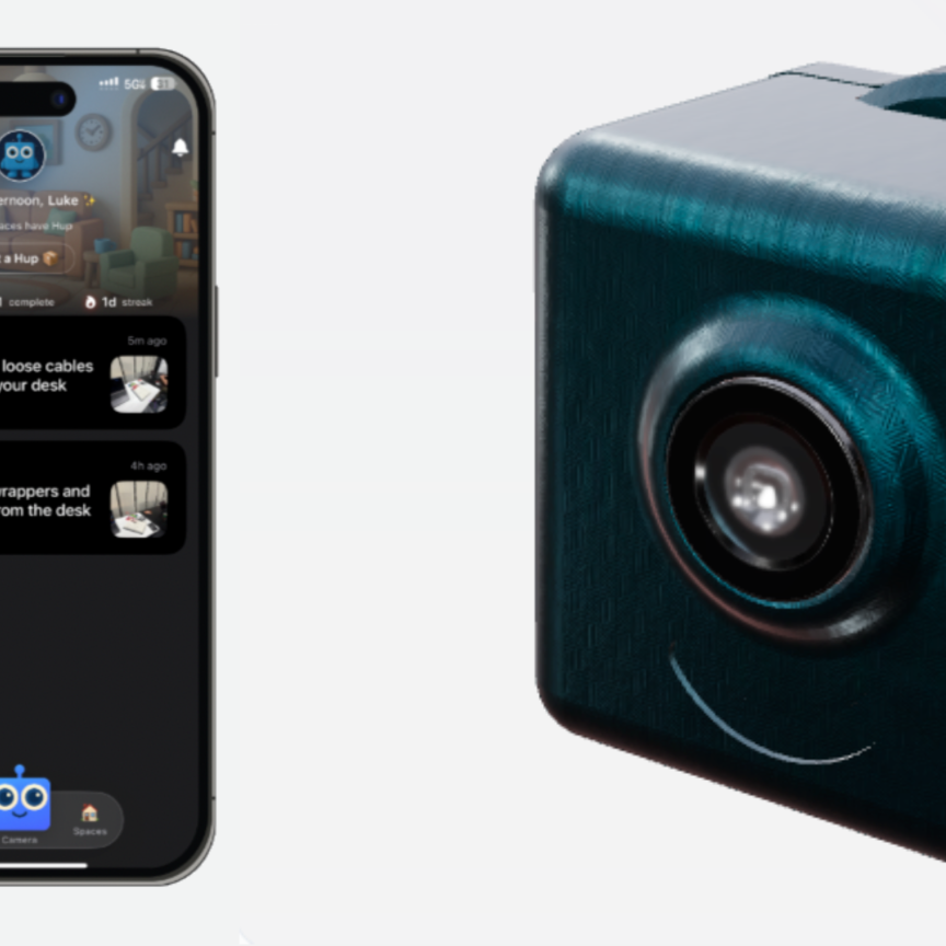 Hup AI app and machine vision camera