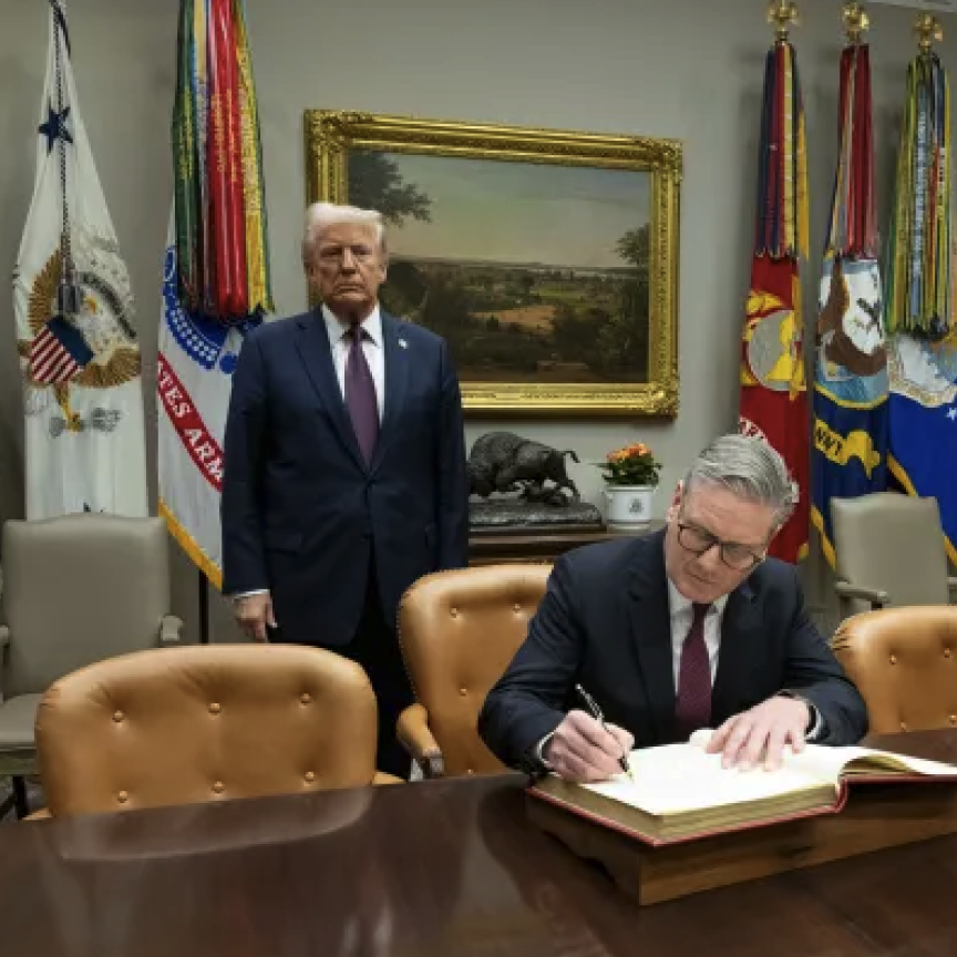 Donald Trump and Sir. Keir Starmer 