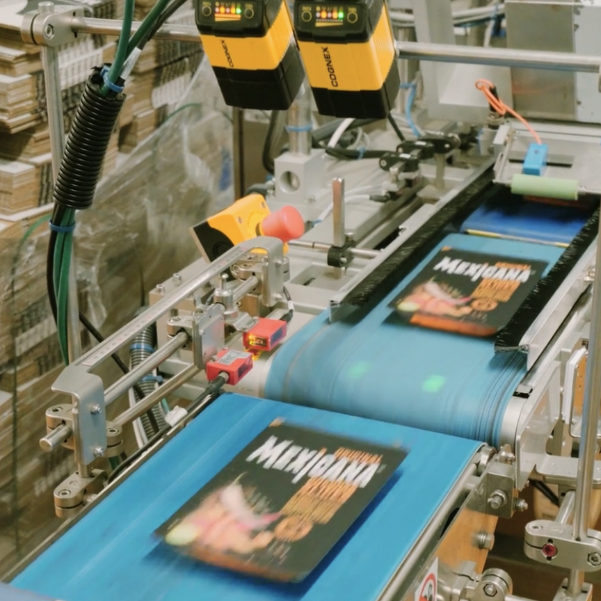 Ilchester Cheese’s Mexicana packaged sliced cheese product on the production line