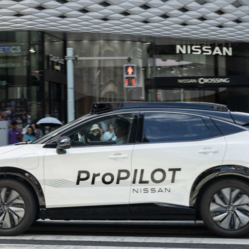 Nissan's ProPILOT-fitted Ariya prototype vehicle