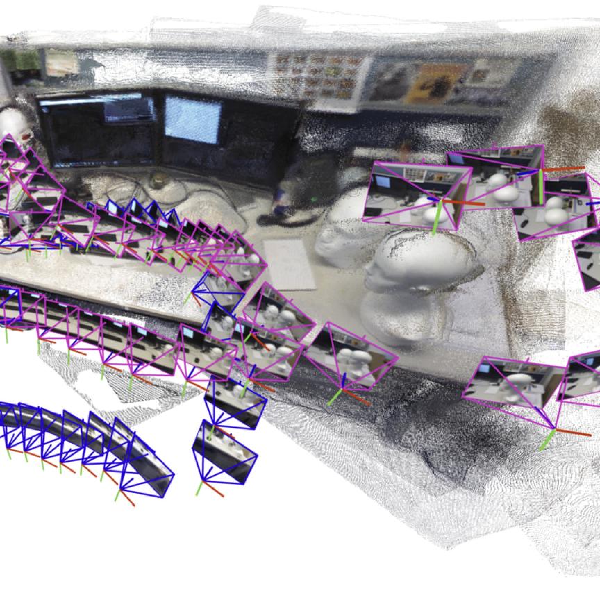 Full 3D map of an office cubicle