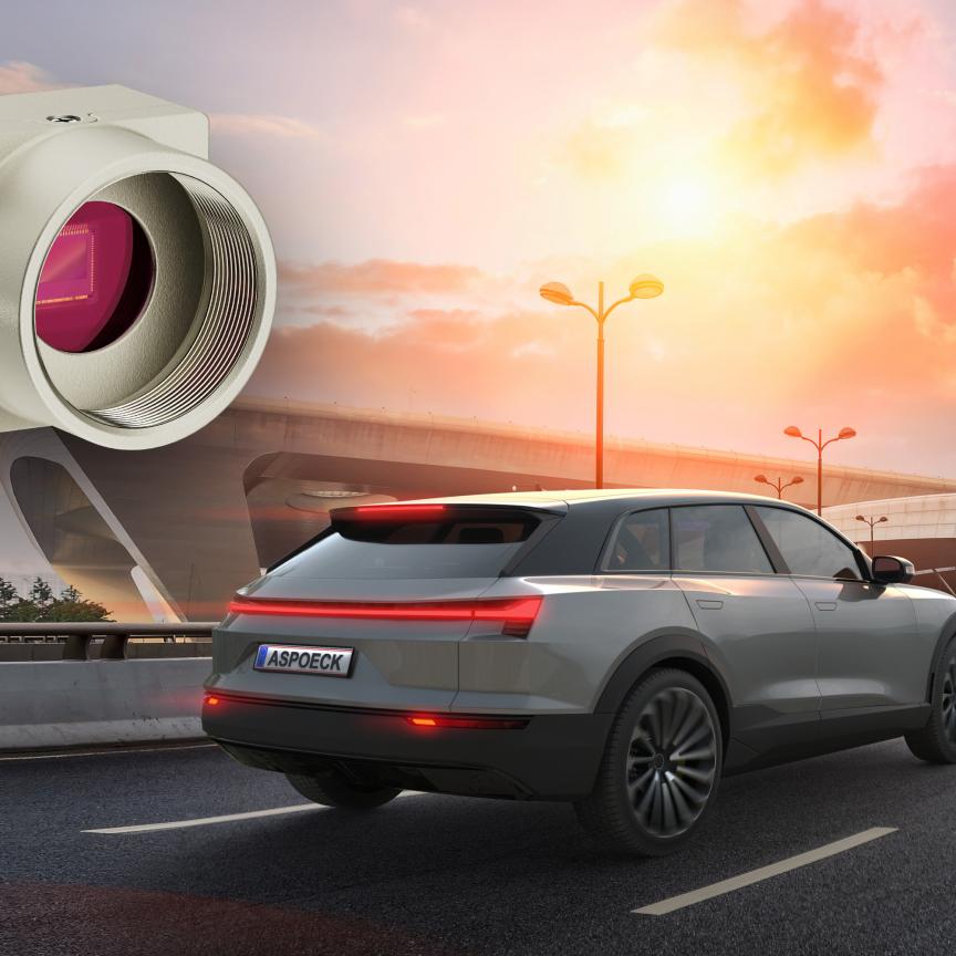 IDS uEye XCP camera and vehicle