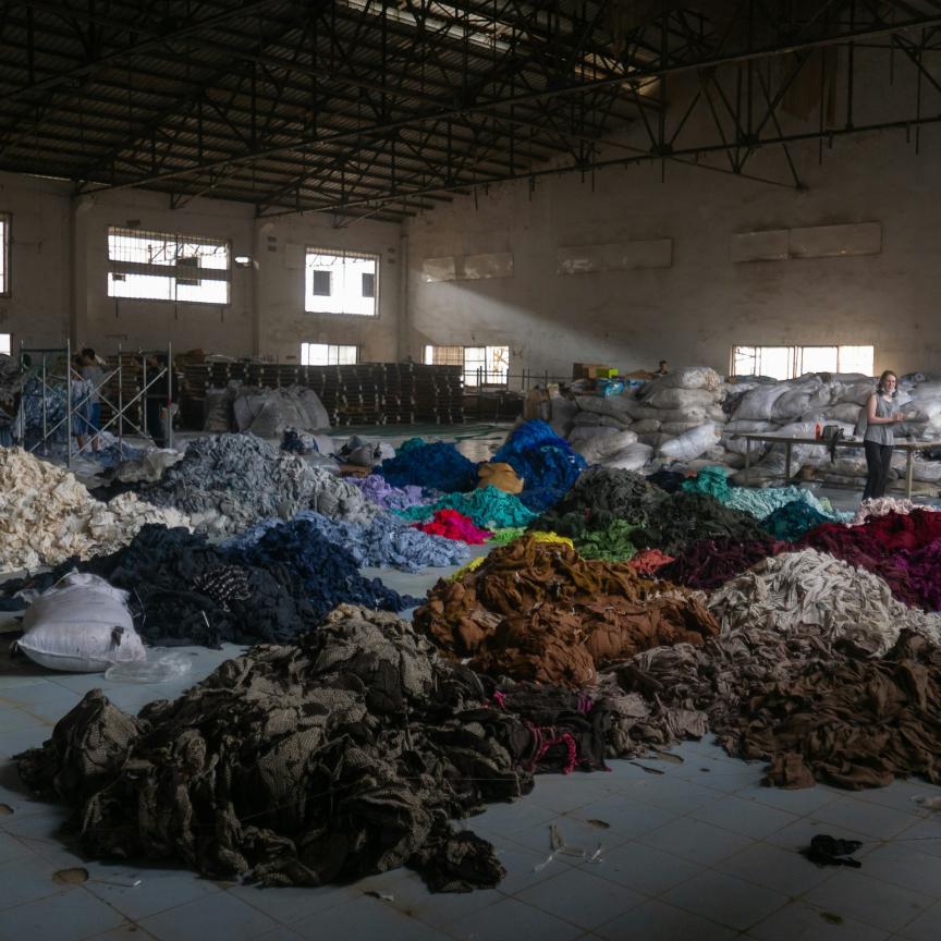 Textile recycling sorting