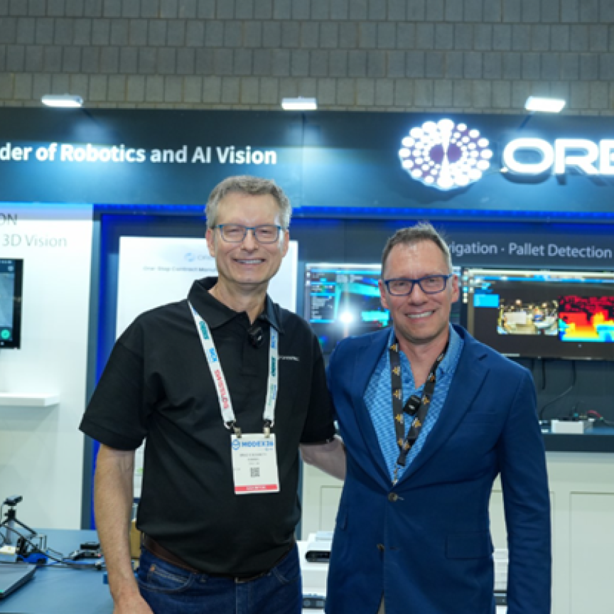 Brad Suessmith, Robotics Sales Manager at Orbbec and Patrick Mondi, CEO of Thoro