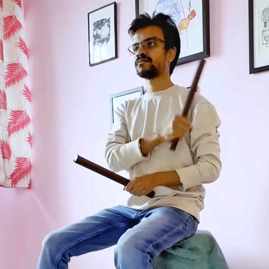Arpan Mondal playing Space Drums