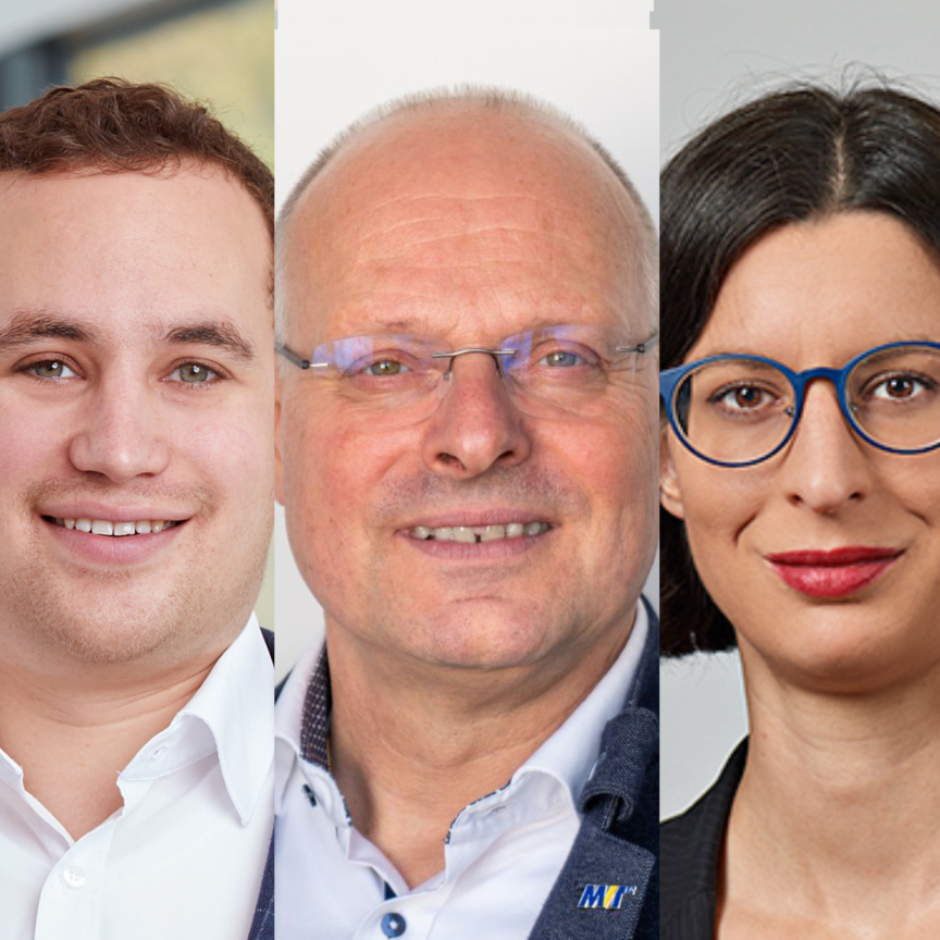 Kai Ströder, CTO at Basler; Jan Hartmann, Managing Partner at IDS Imaging; Olaf Munkelt, Managing Director at MVTec Software, Anne Wendel, Head of Machine Vision at the VDMA and Thomas Lübkemeier, General Manager at the EMVA