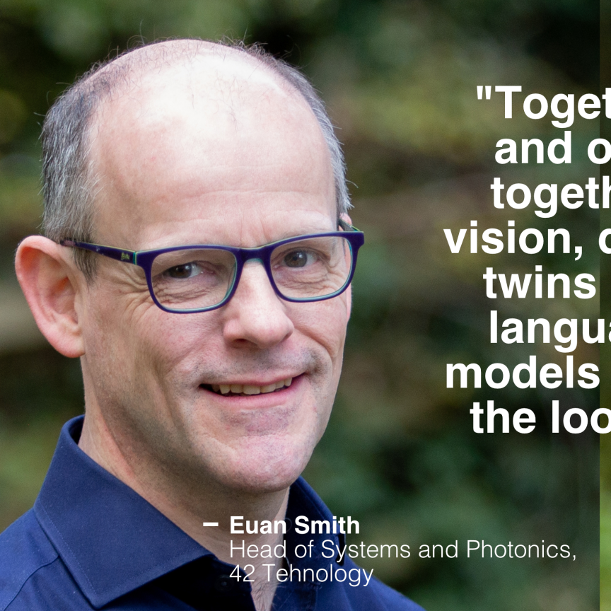 Dr Euan Smith, Head of System and Photonics, 42 Technology, and Pete Alexander, Embedded Systems Engineer, 42 Technology