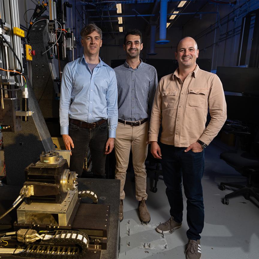 Research team and their AI vision system