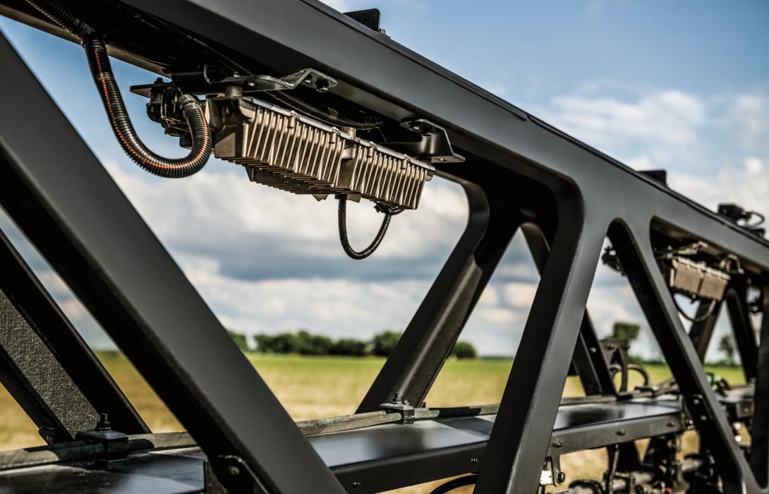 A vision processing unit on a tractor boom